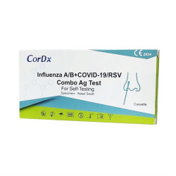 CORDX - test wymazowy COVID-19, GRYPA AB, RSV COMBO 4W1