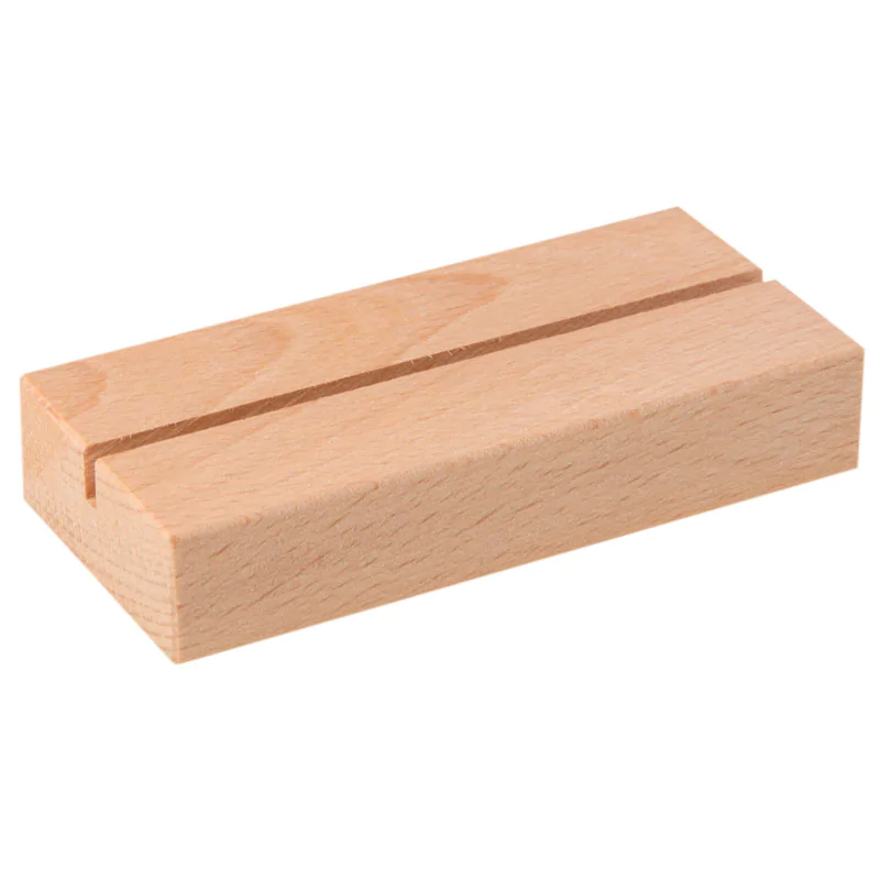 Podstawka drewniana na wizytówki