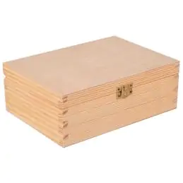 Pudełko drewniane z zapięciem