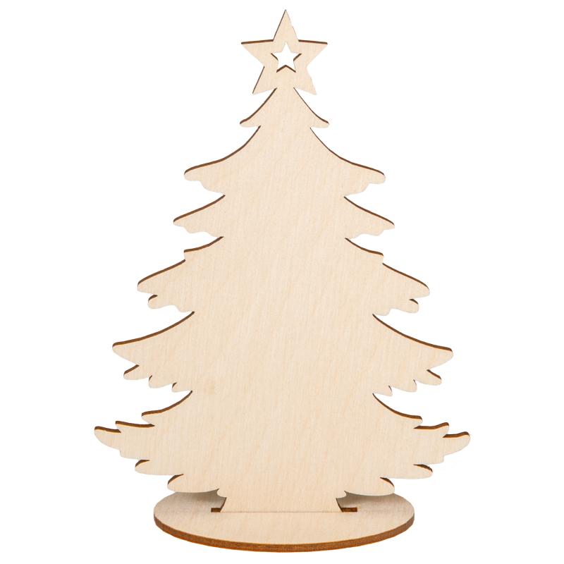 Choinka ze sklejki do ozdabiania