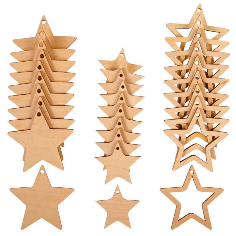 Gwiazdki bożonarodzeniowe ze sklejki