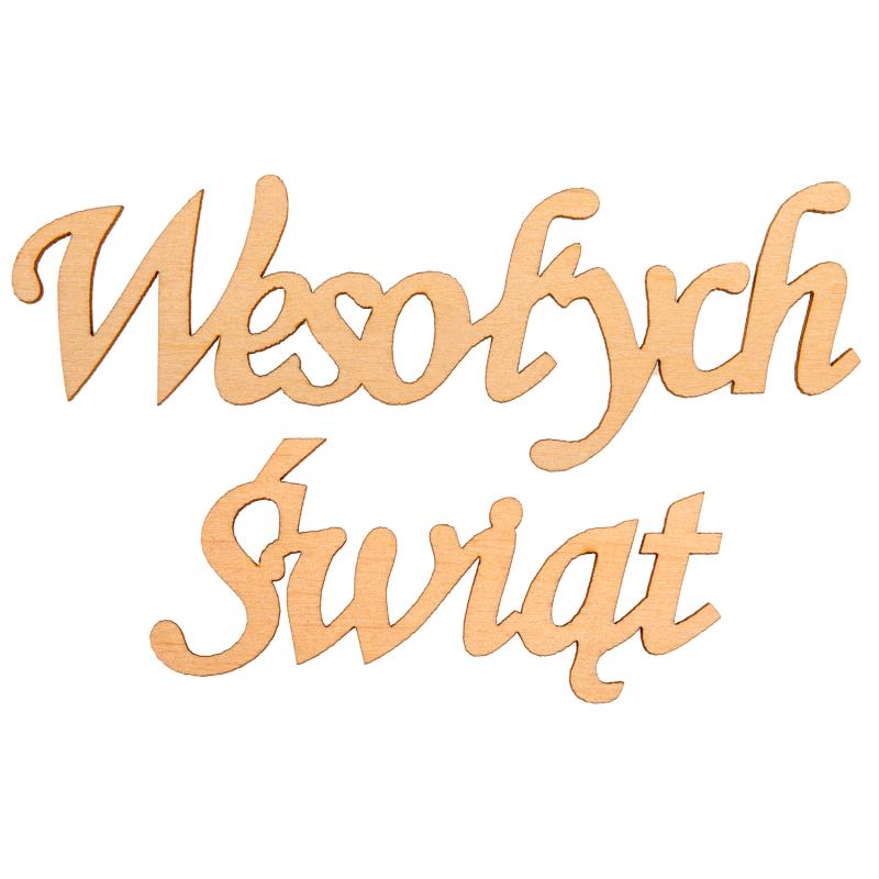 Wesołych Świąt ze sklejki