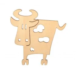 Krowa ze sklejki 10 cm