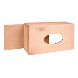 Pudełko drewniane na chusteczki, prostokątne