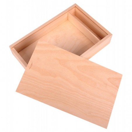 pudełko drewniane na zdjęcia i pendrive
