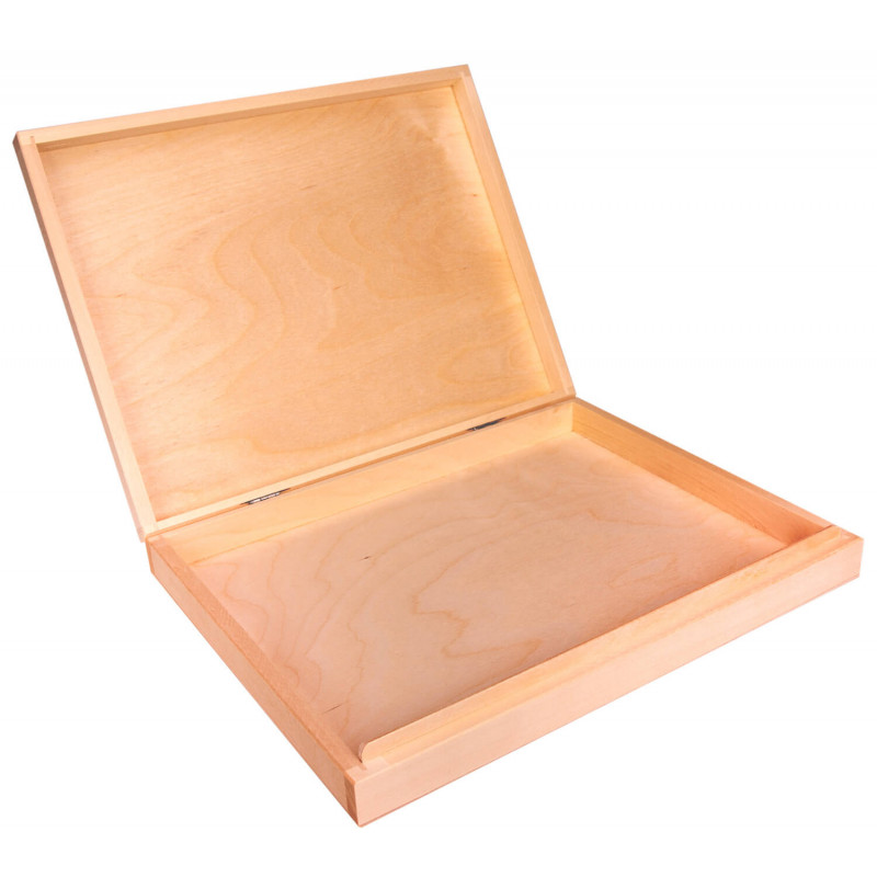 Drewniane pudełko na dokumenty