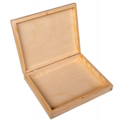 pudełko drewniane w kształcie książki